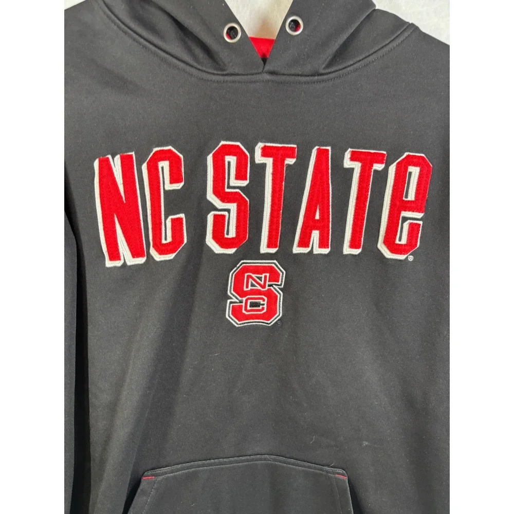 Top of the World NC State Hoodie Mens L Black Polyester Pullover Wolfpack NCAA